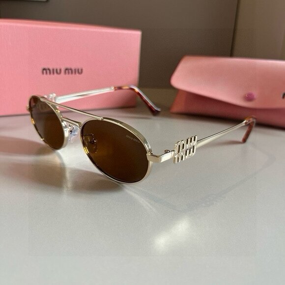 Miu Miu Brown Sunglasses - Picture 2 of 8